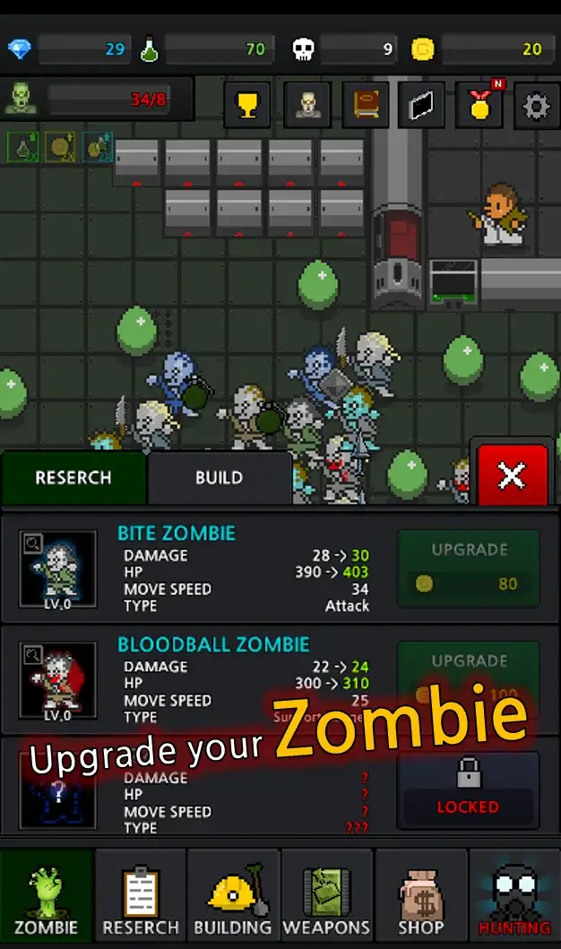 Captura de pantalla 6 de Grow Zombie : Merge Zombie