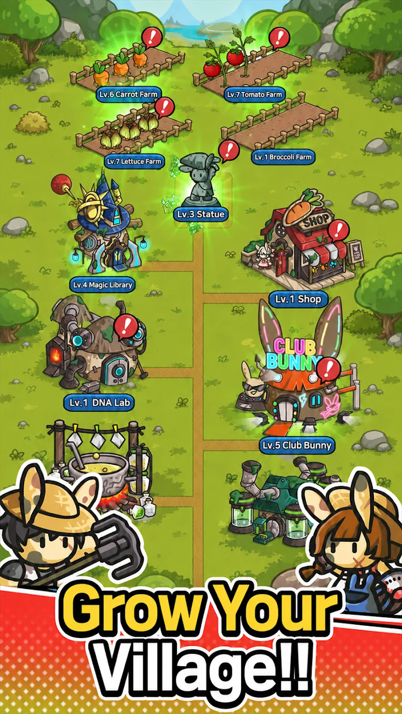 Tangkapan layar gameplay BunnyFarm 5
