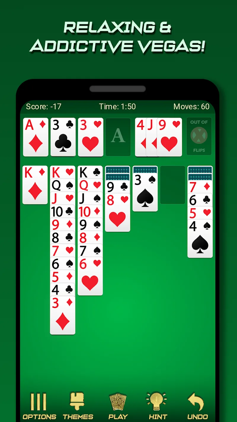 Capture d'écran du gameplay Solitaire Pro 3