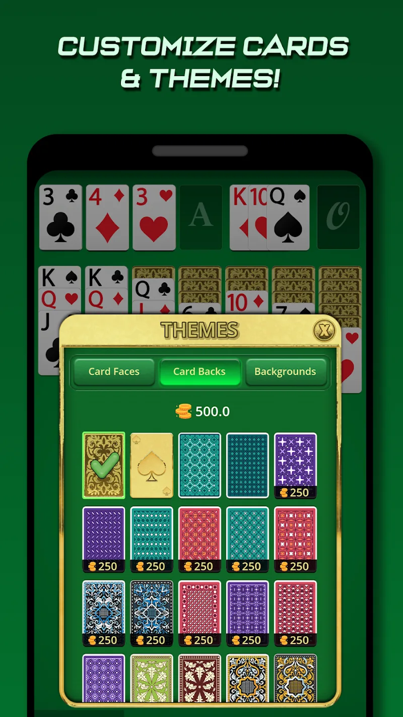 Capture d'écran du gameplay Solitaire Pro 5