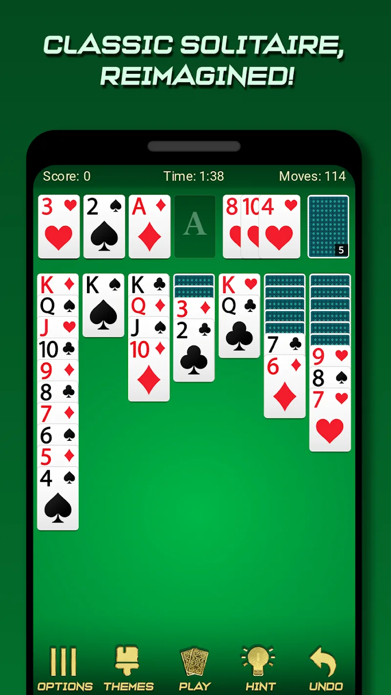 Capture d'écran du gameplay Solitaire Pro 2