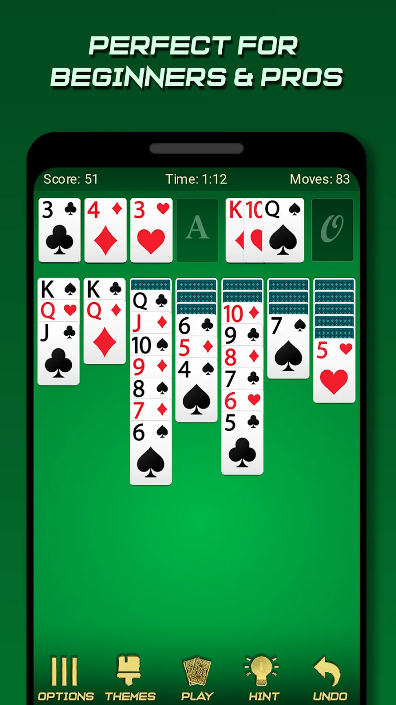 Capture d'écran du gameplay Solitaire Pro 4