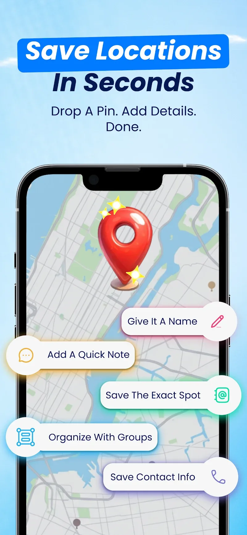 Save Location & Saved Places - Tangkapan Layar 6
