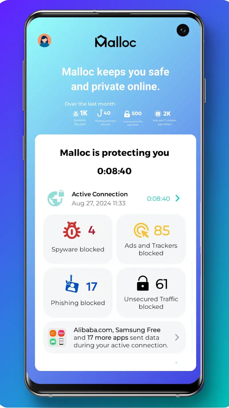 Ảnh chụp màn hình Malloc VPN 2