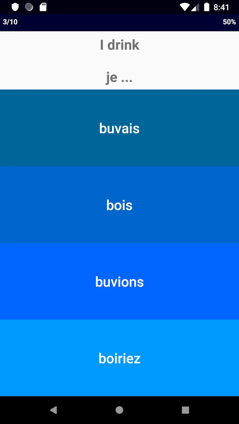 French Verb Blitz Pro Captura de tela 4