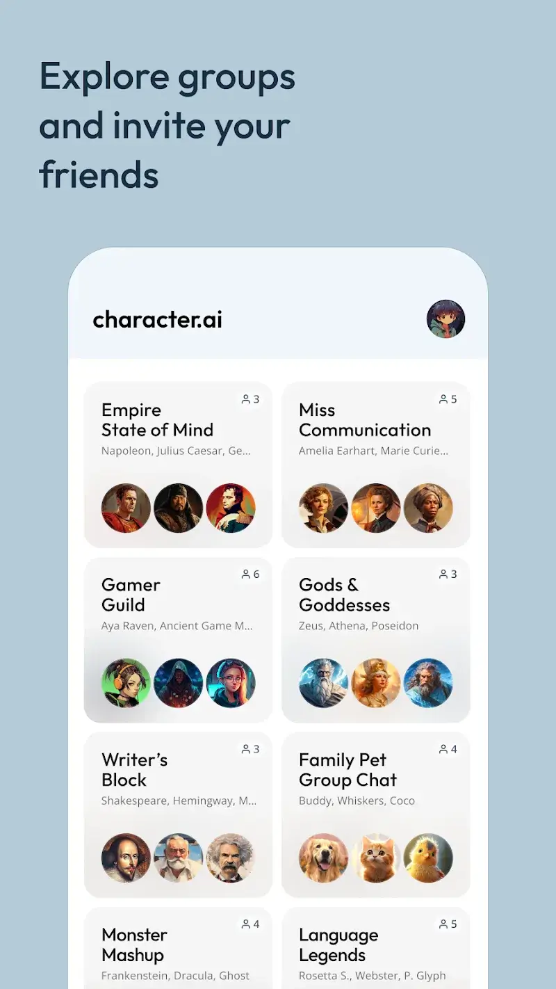 Character AI 스크린샷 6