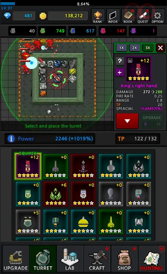 ภาพหน้าจอ Grow Turret MOD APK 3