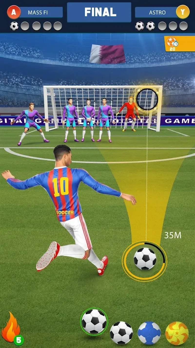 Скриншот 5 Soccer Kicks Strike Game