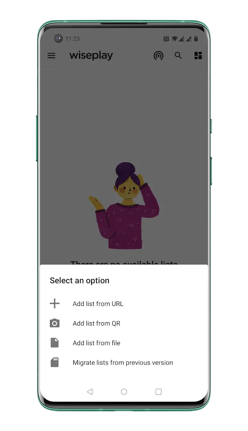 Wiseplay screenshot 2
