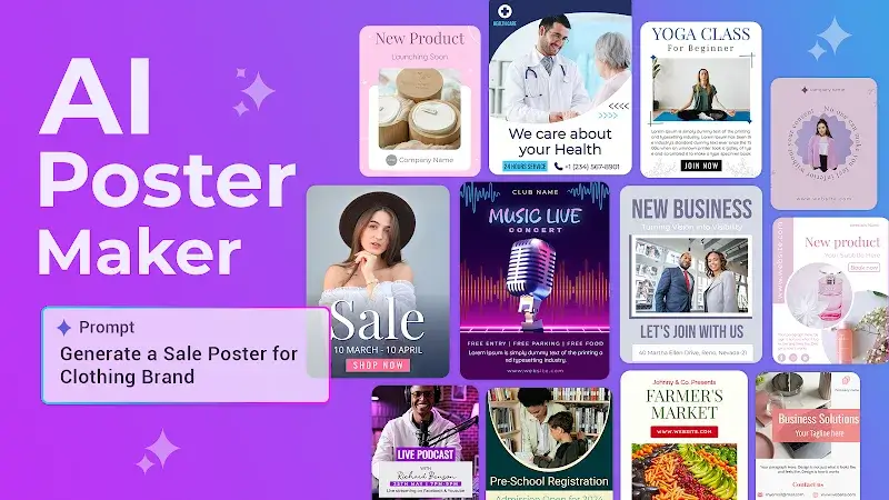 Poster Maker AI flyer maker 스크린샷 1