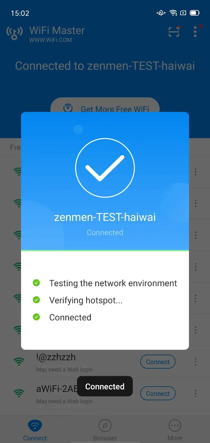 Capture d'écran WiFi Master 2