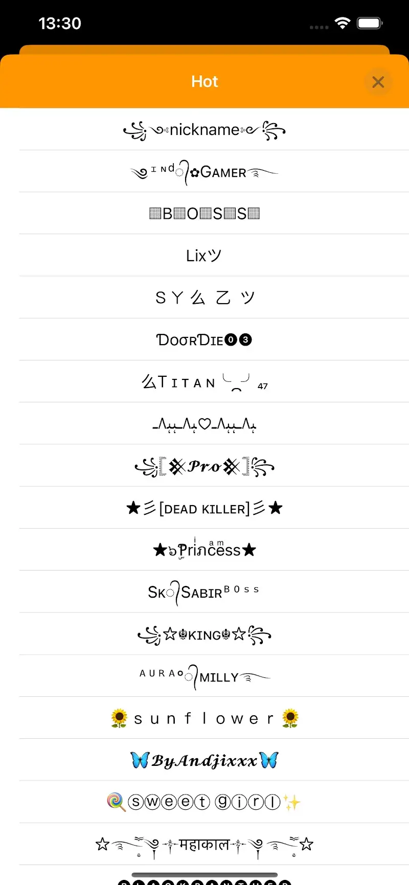 Fancy Text Symbols screenshot 3
