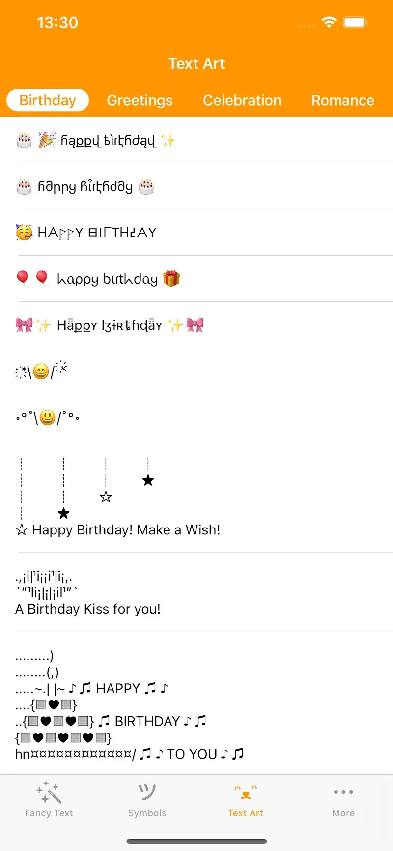 Fancy Text Symbols screenshot 4