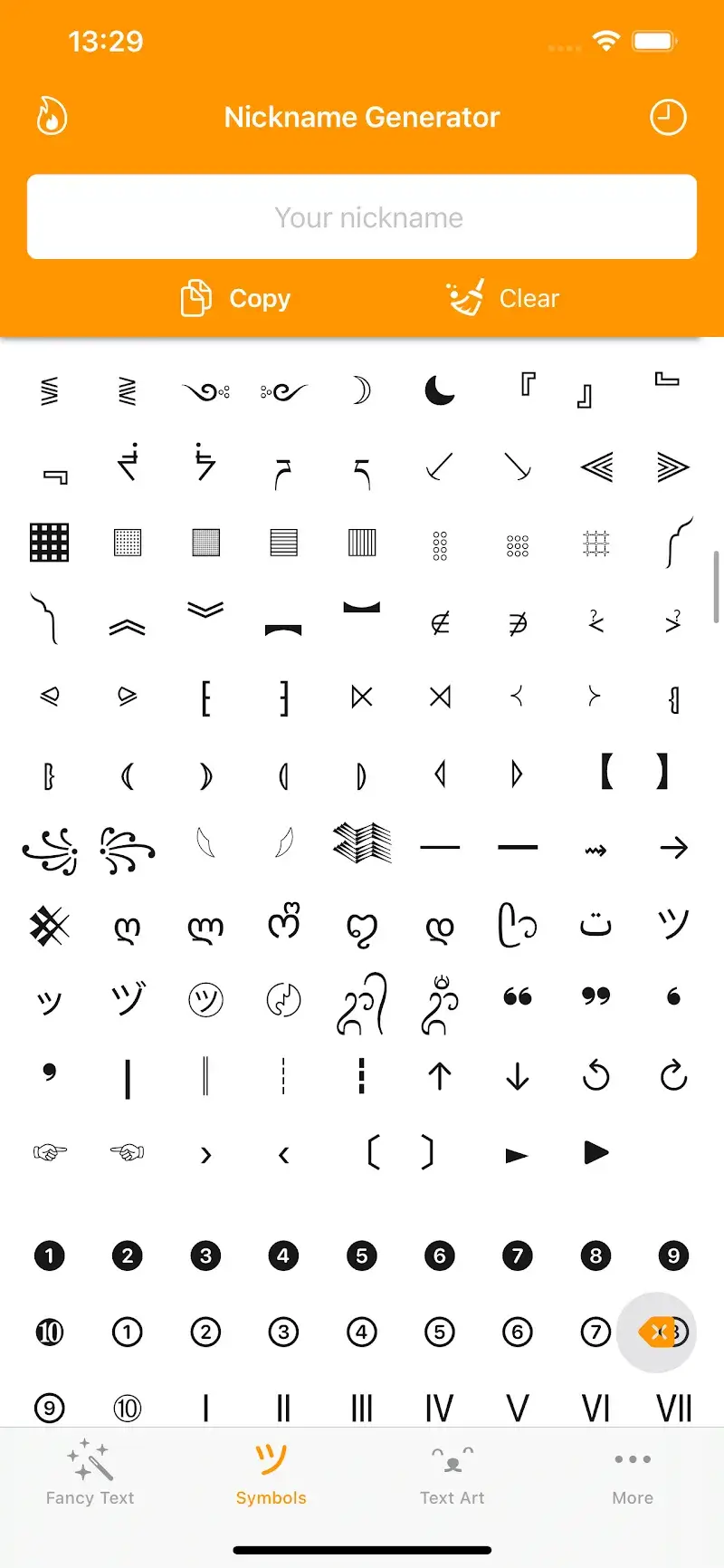 Fancy Text Symbols screenshot 2