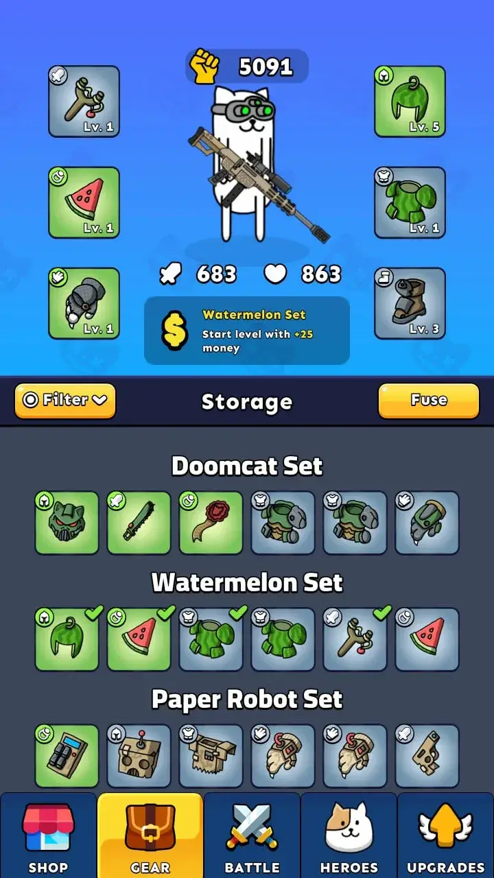 Gun Hero: Cat Survival Shooter gameplay screenshot 4