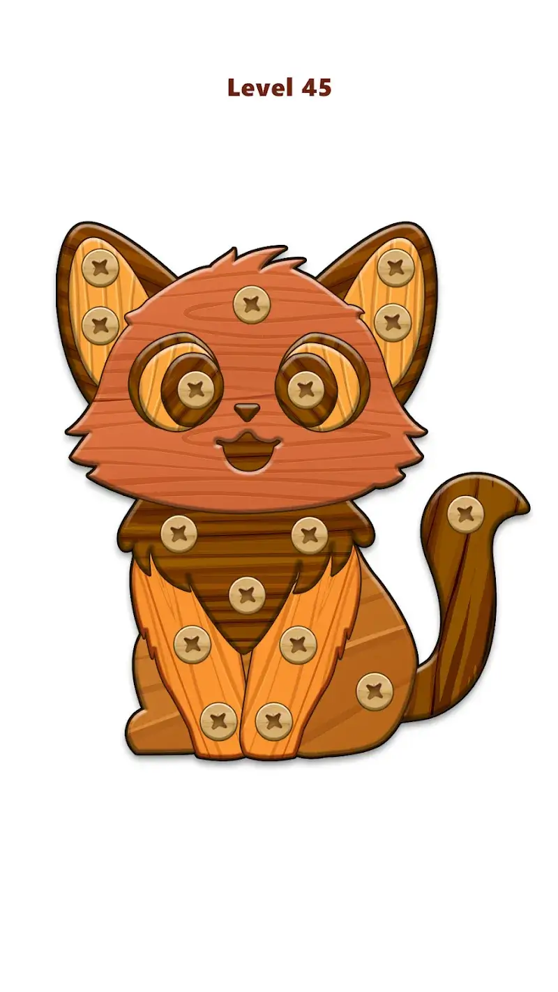 Скриншот 4 из Wood Nuts & Bolts Puzzle MOD APK