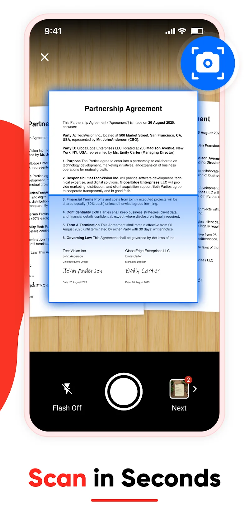 Zweiter Schritt der Image to PDF Konvertierung