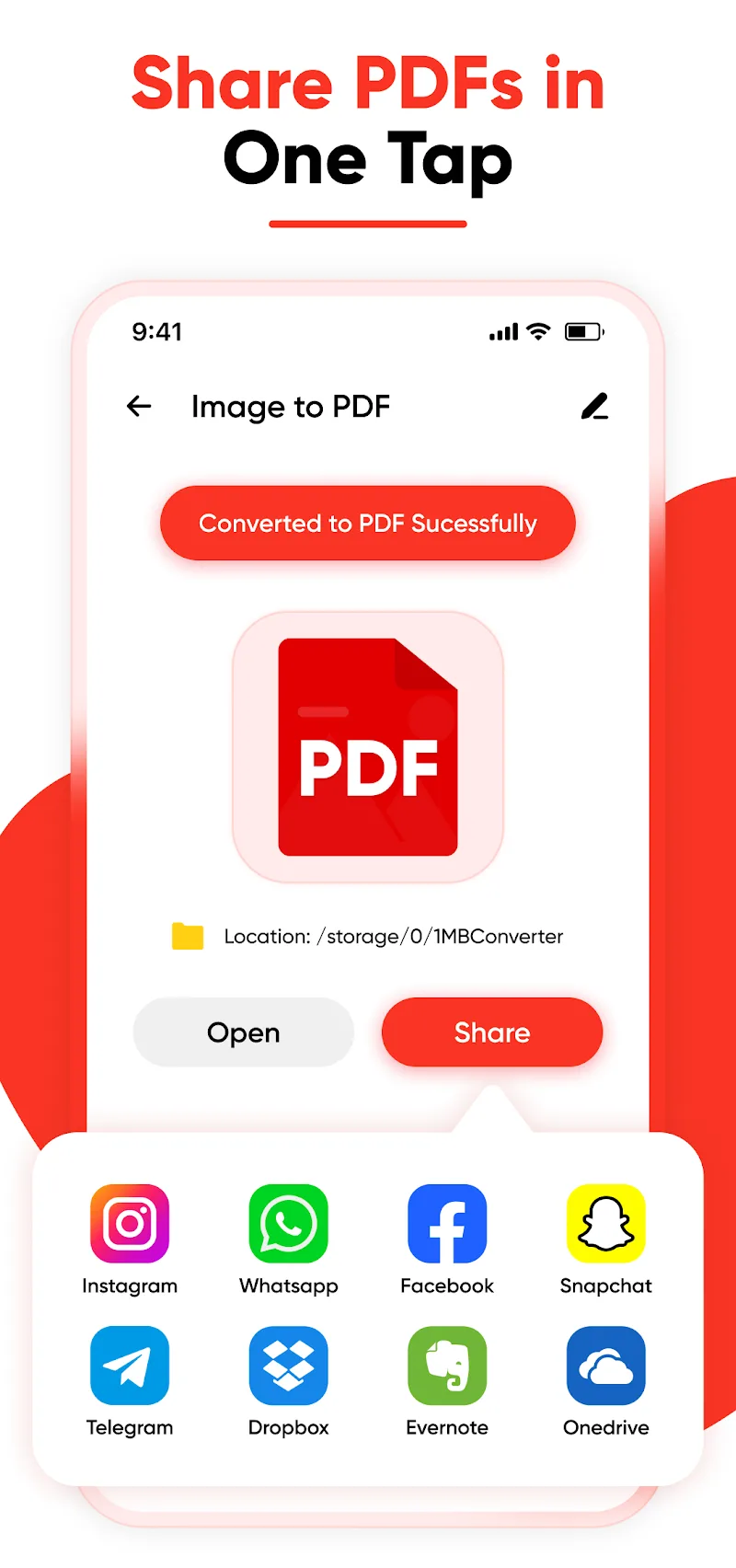 Dritte Phase der Image to PDF Konvertierung
