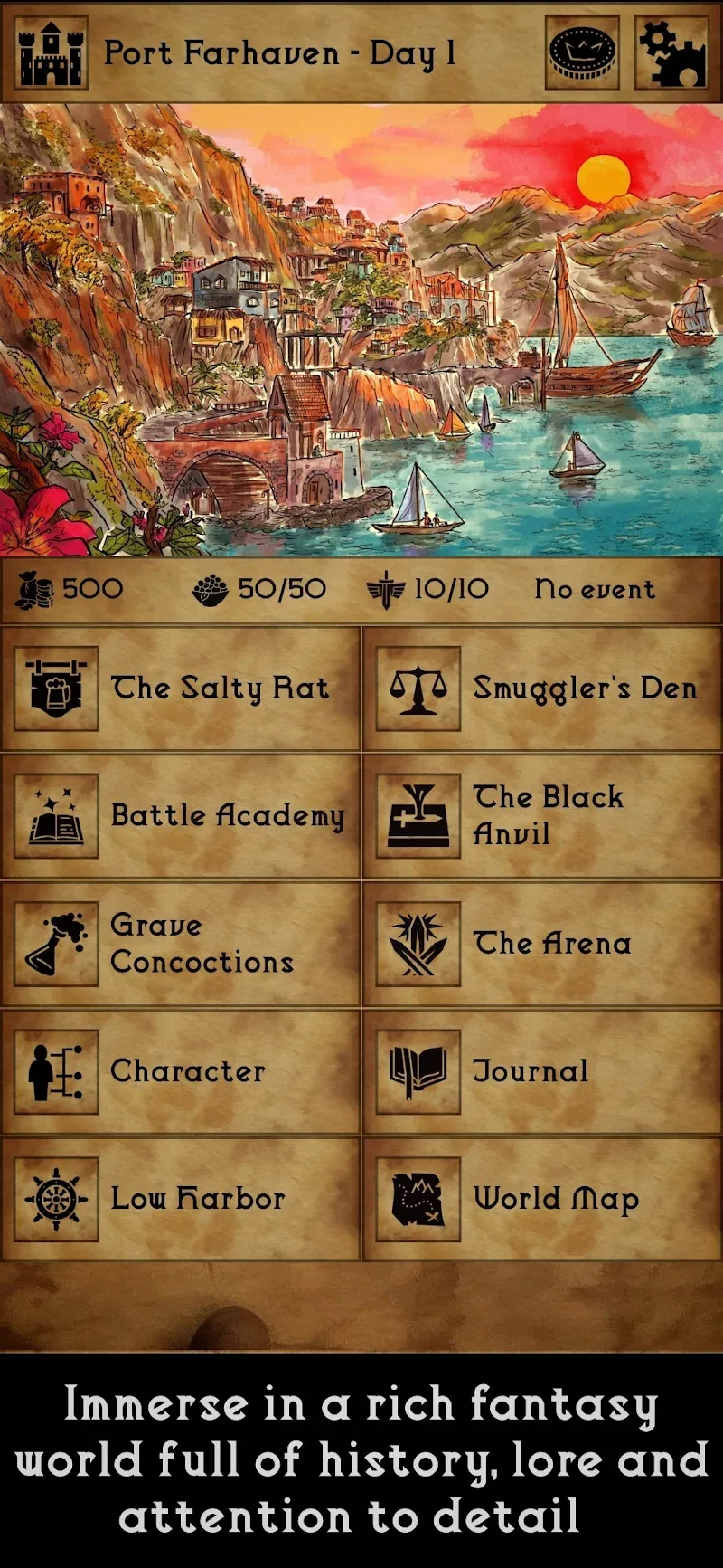 Grim Tides - Screenshot 1