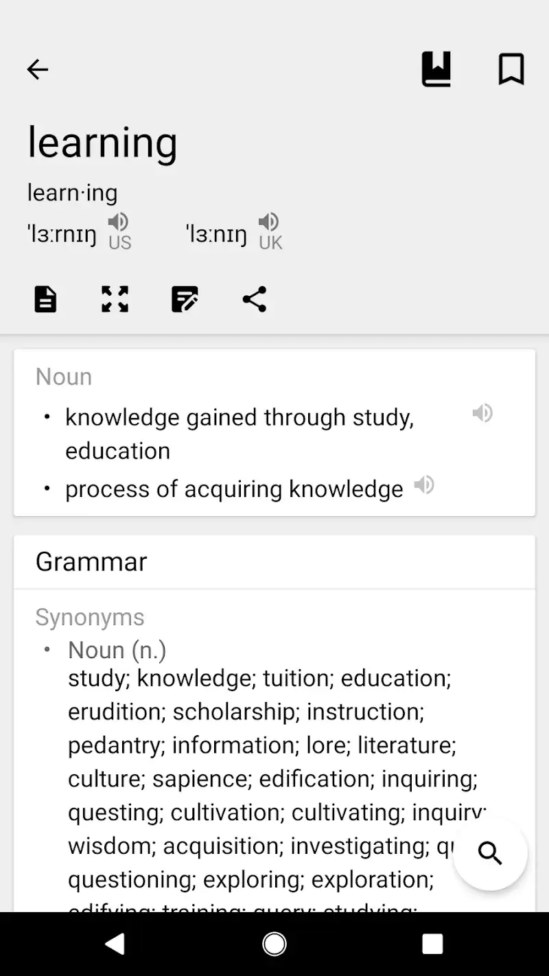 Dictionary & Translator ภาพหน้าจอ 4: ค้นพบภาพที่สี่ที่แสดงความสามารถในการแปลแบบเรียลไทม์ของแอป
