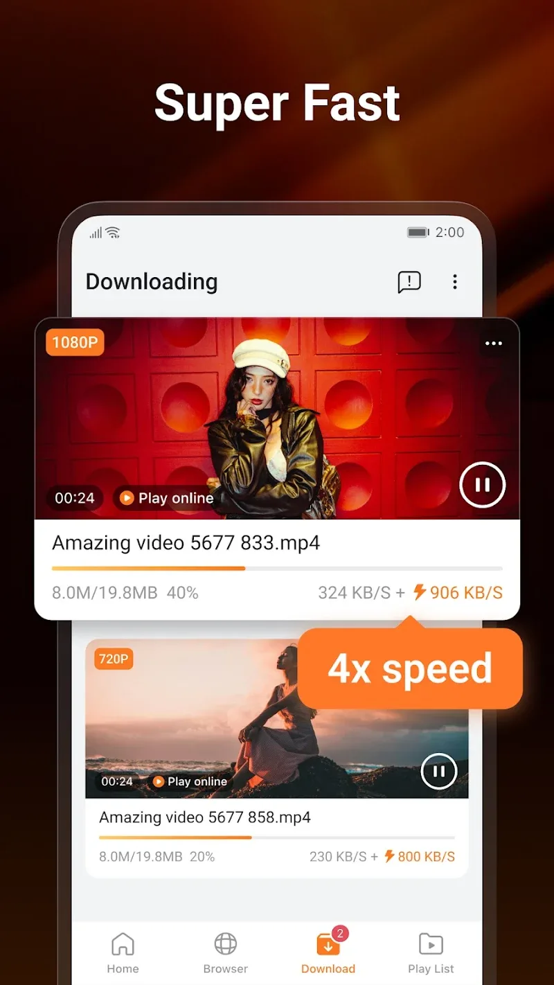 Tangkapan layar PDownloader 2