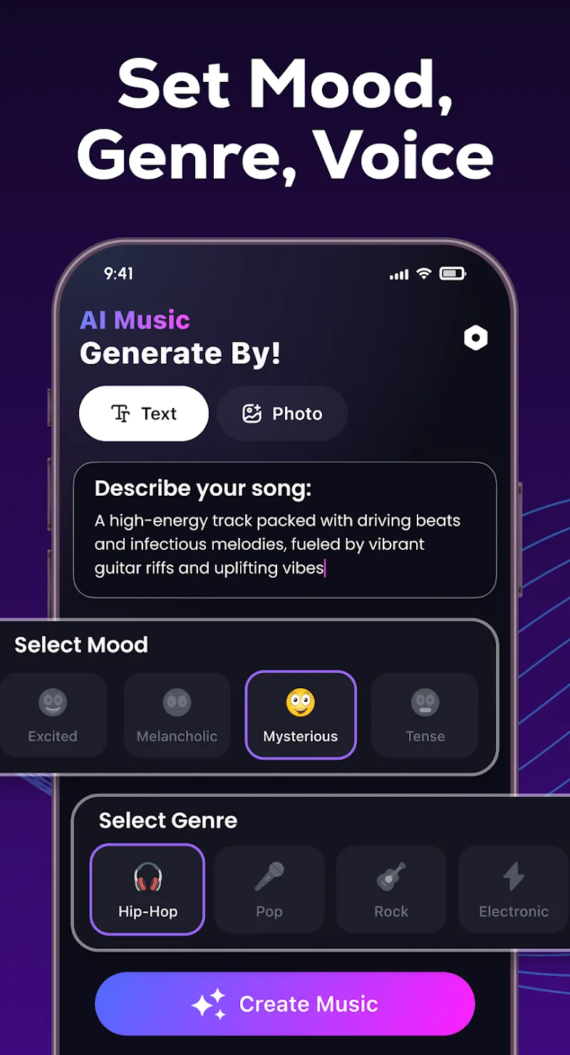 AI Music Maker & Cover Songs uygulama ekran görüntüsü 2