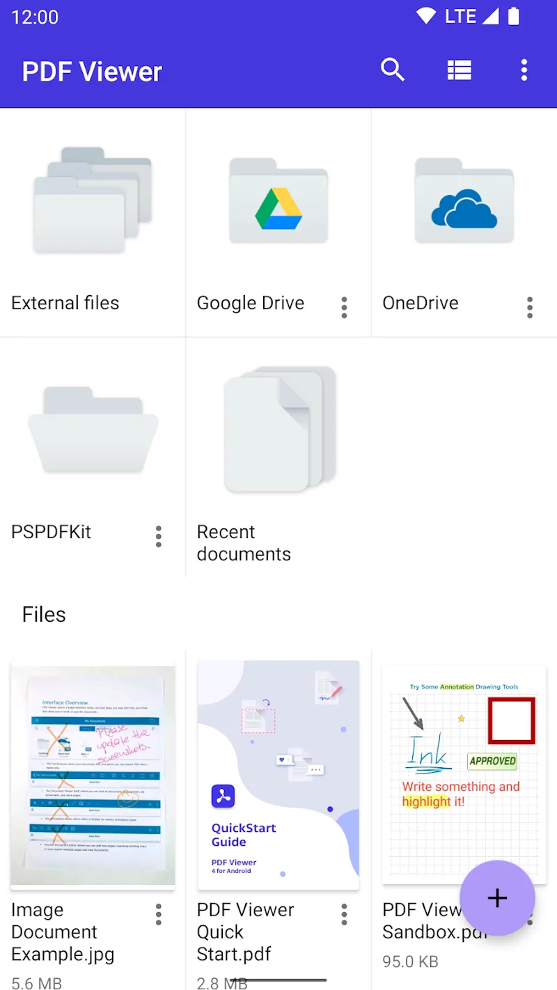 Anteprima app PDF Viewer Pro 1