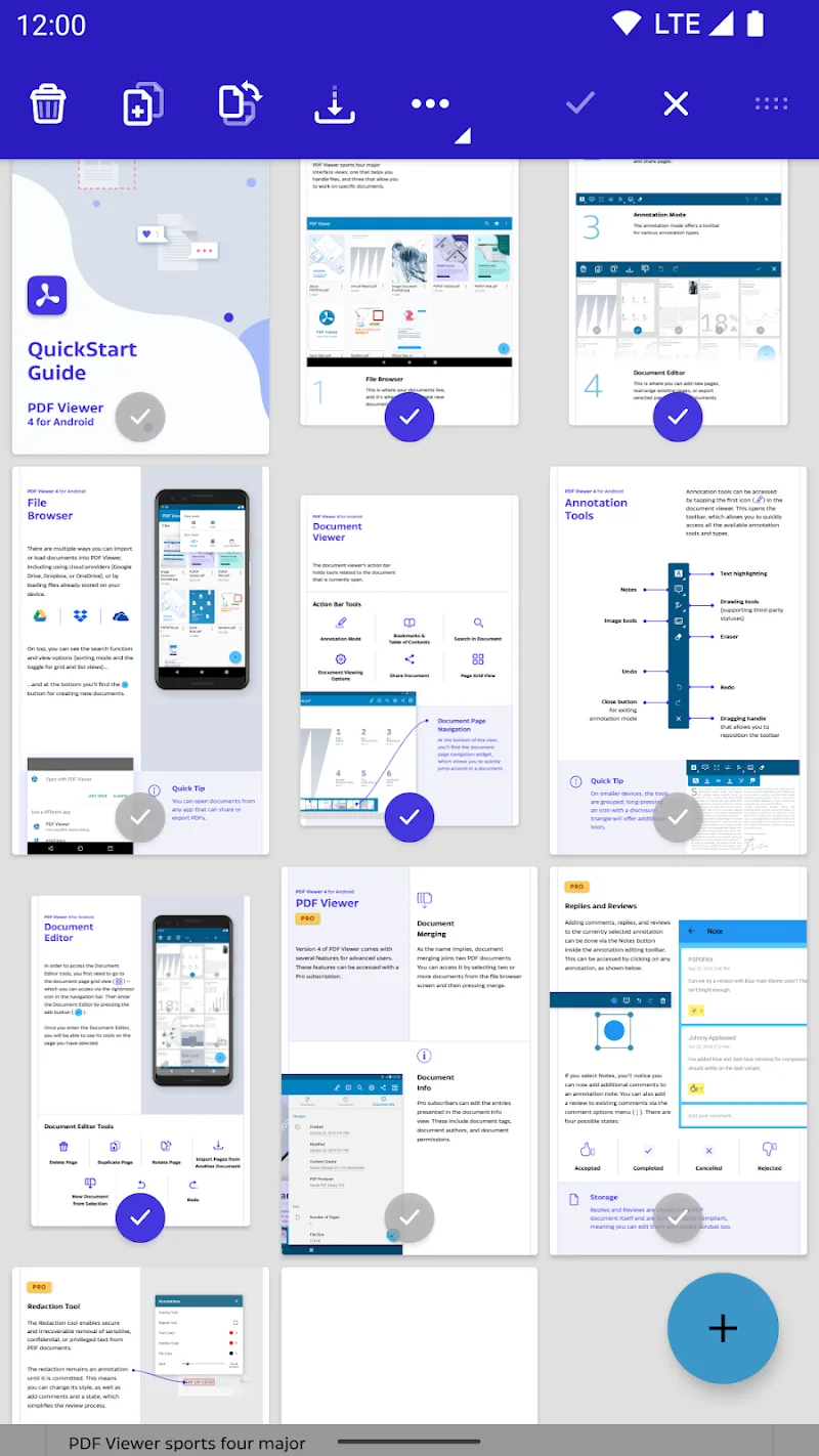 Anteprima app PDF Viewer Pro 6