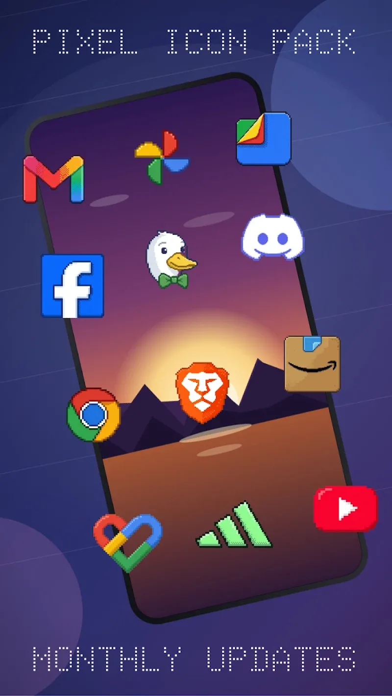 Pixel Icon Pack captura de pantalla 1