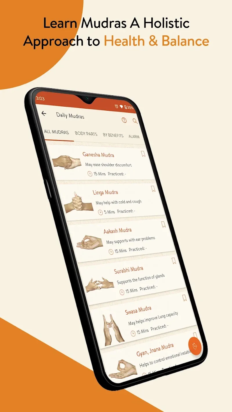 Captura de tela 3 do app Daily Mudras