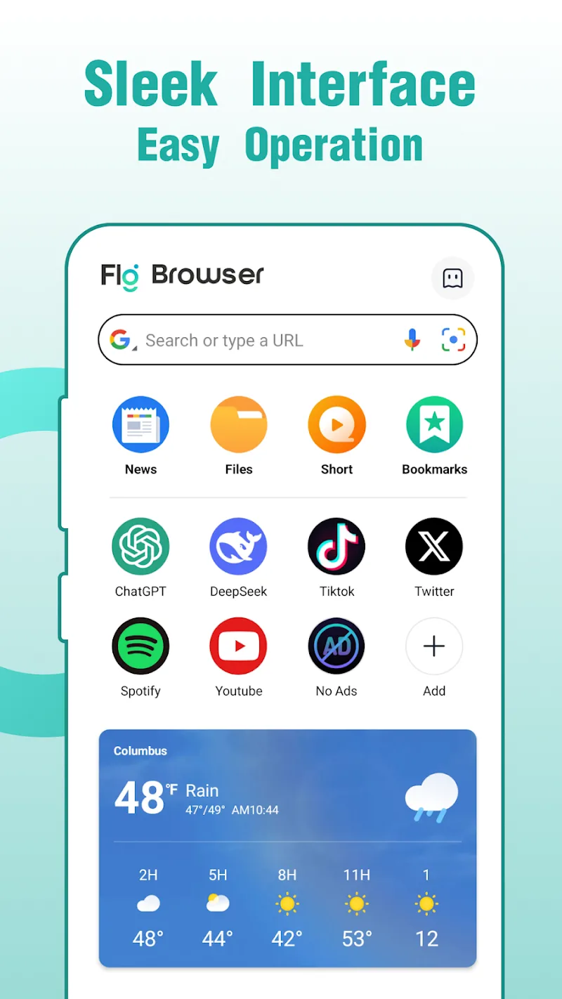 Скриншот Fly Browser 1