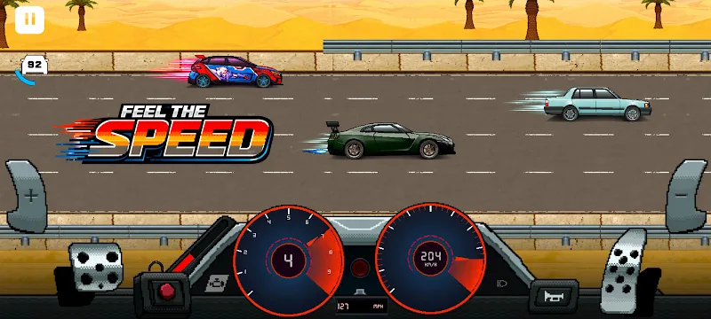 Скриншот геймплея Pixel X Racer 4