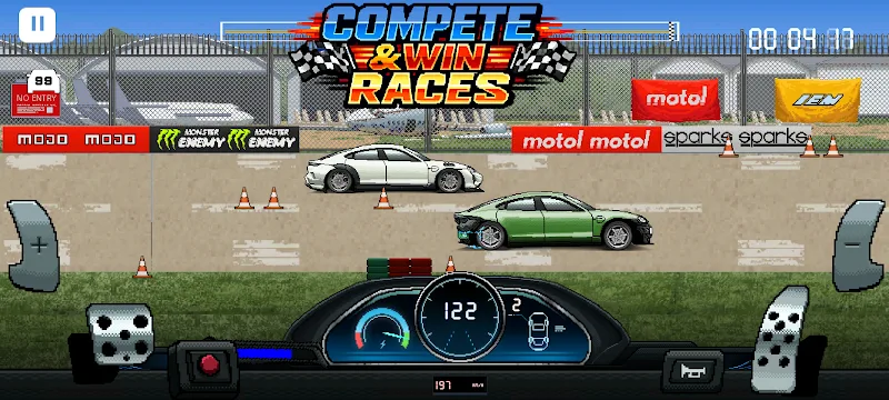 Скриншот геймплея Pixel X Racer 1