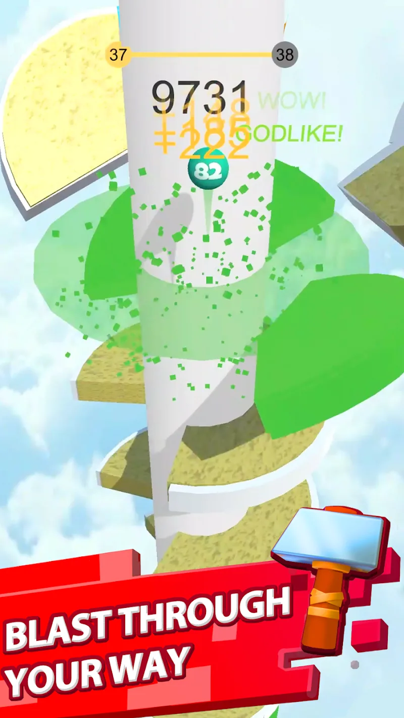 Capture d'écran Helix Jump MOD APK 2