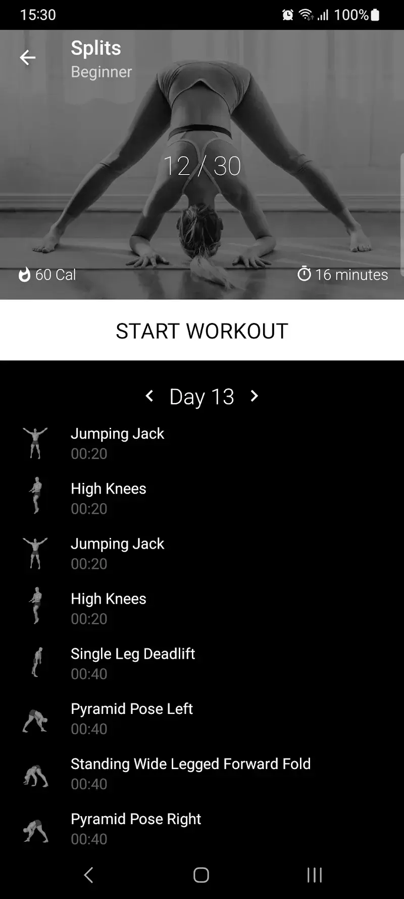 Splits: Stretching in 30 Days captura de pantalla 2