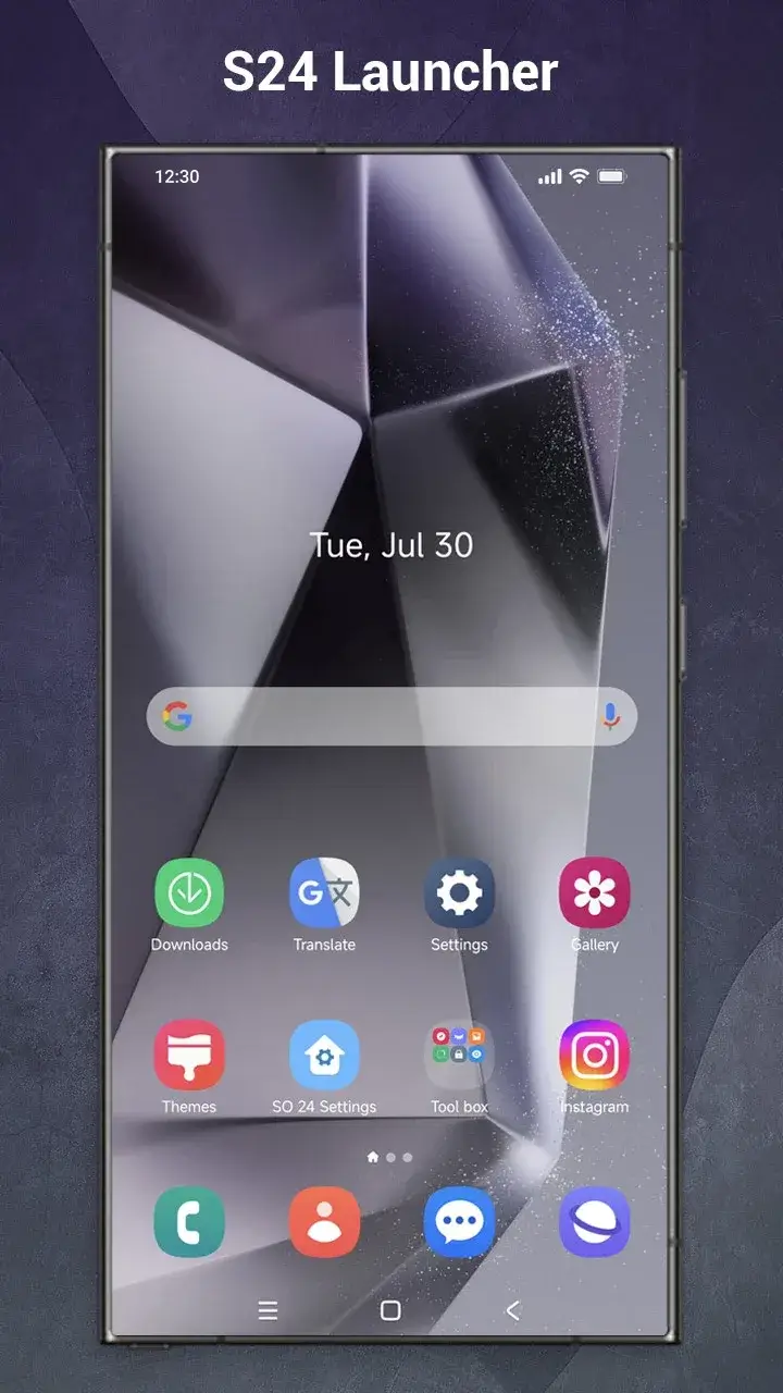 SO S24 Launcher for Galaxy S Screenshot 1