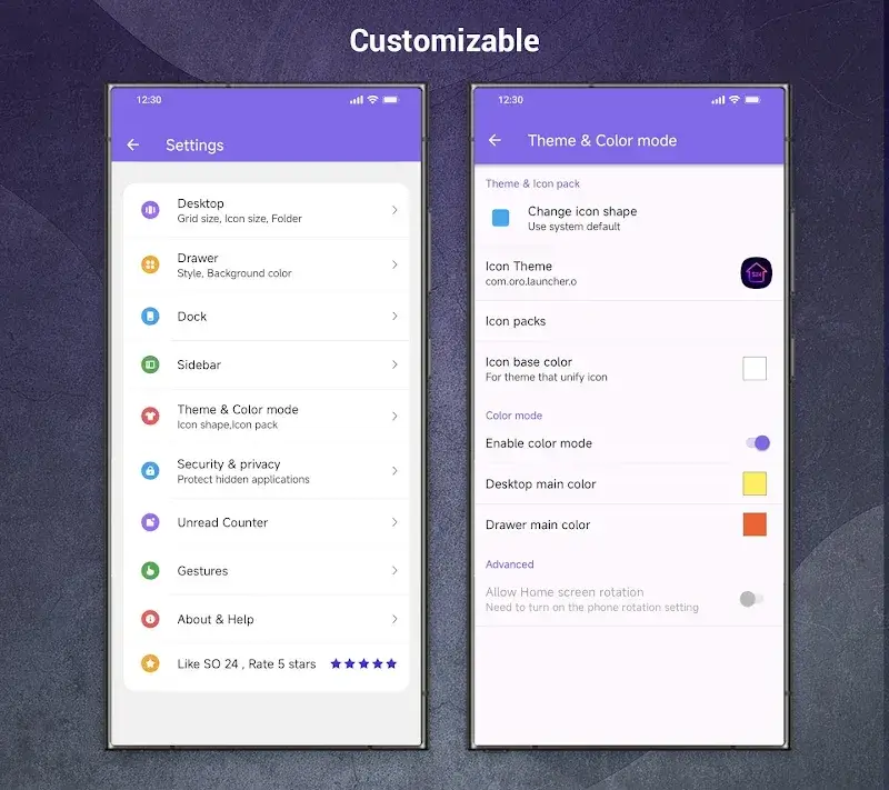 SO S24 Launcher for Galaxy S Screenshot 5