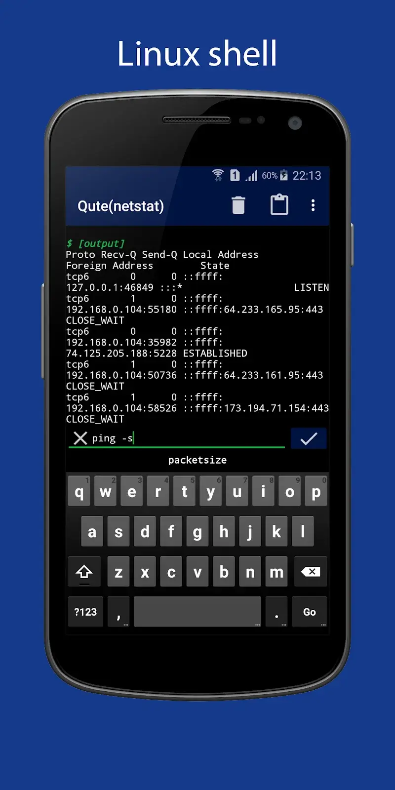 Capture d'écran 2 de Qute: Terminal Emulator