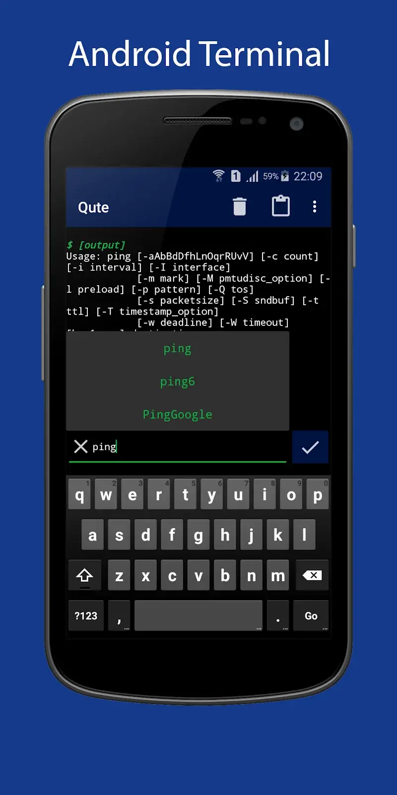 Capture d'écran 1 de Qute: Terminal Emulator