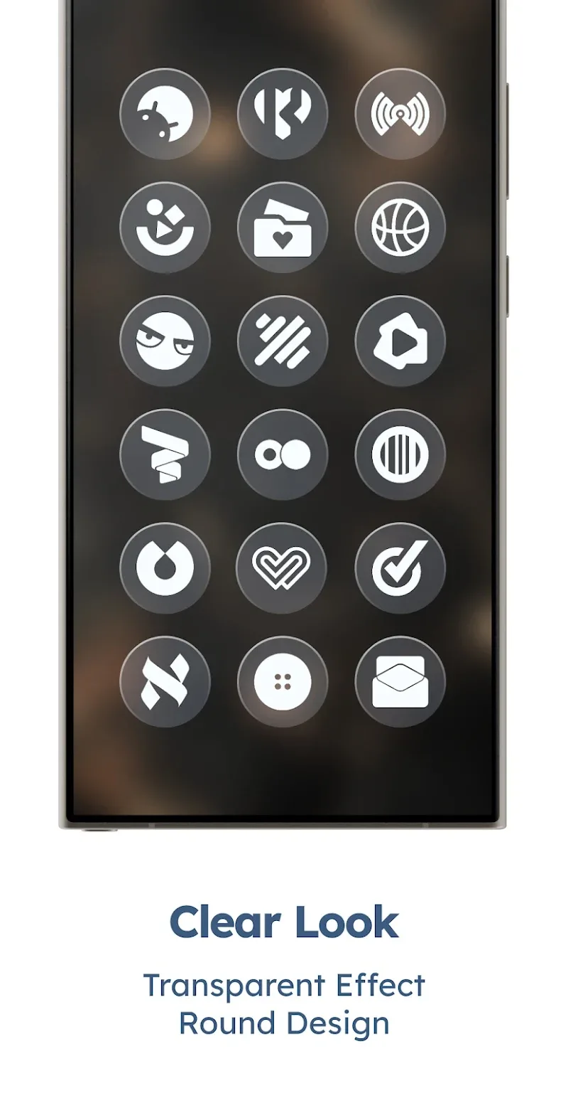 Glassy Round OS Icon Pack ekran görüntüsü 3