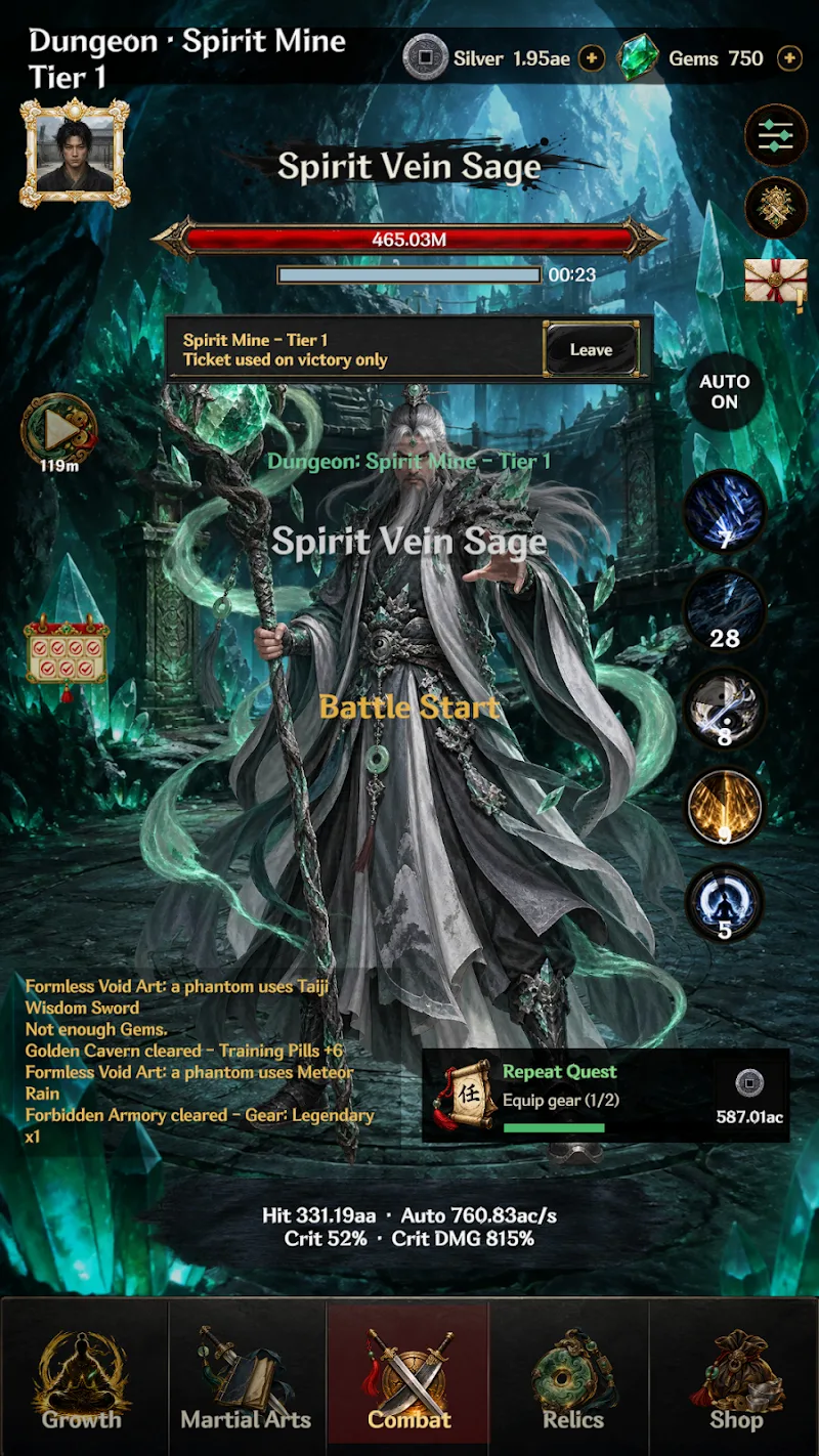 Captura de tela 3 do Murim Master