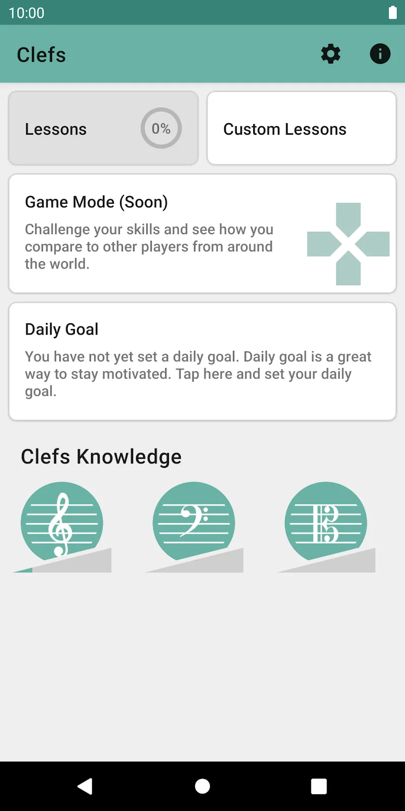 Pratinjau aplikasi Clefs 1