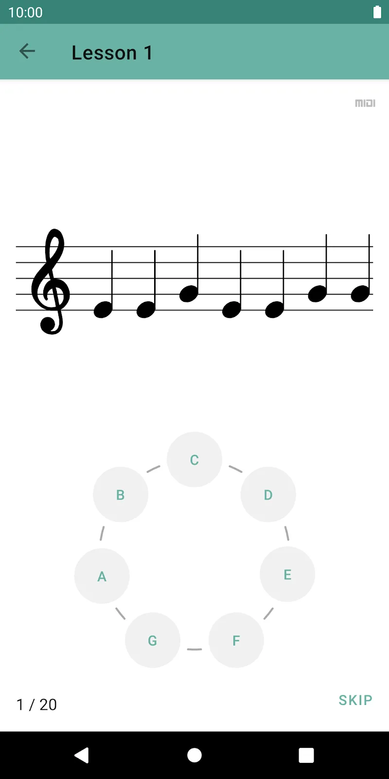 Pratinjau aplikasi Clefs 3