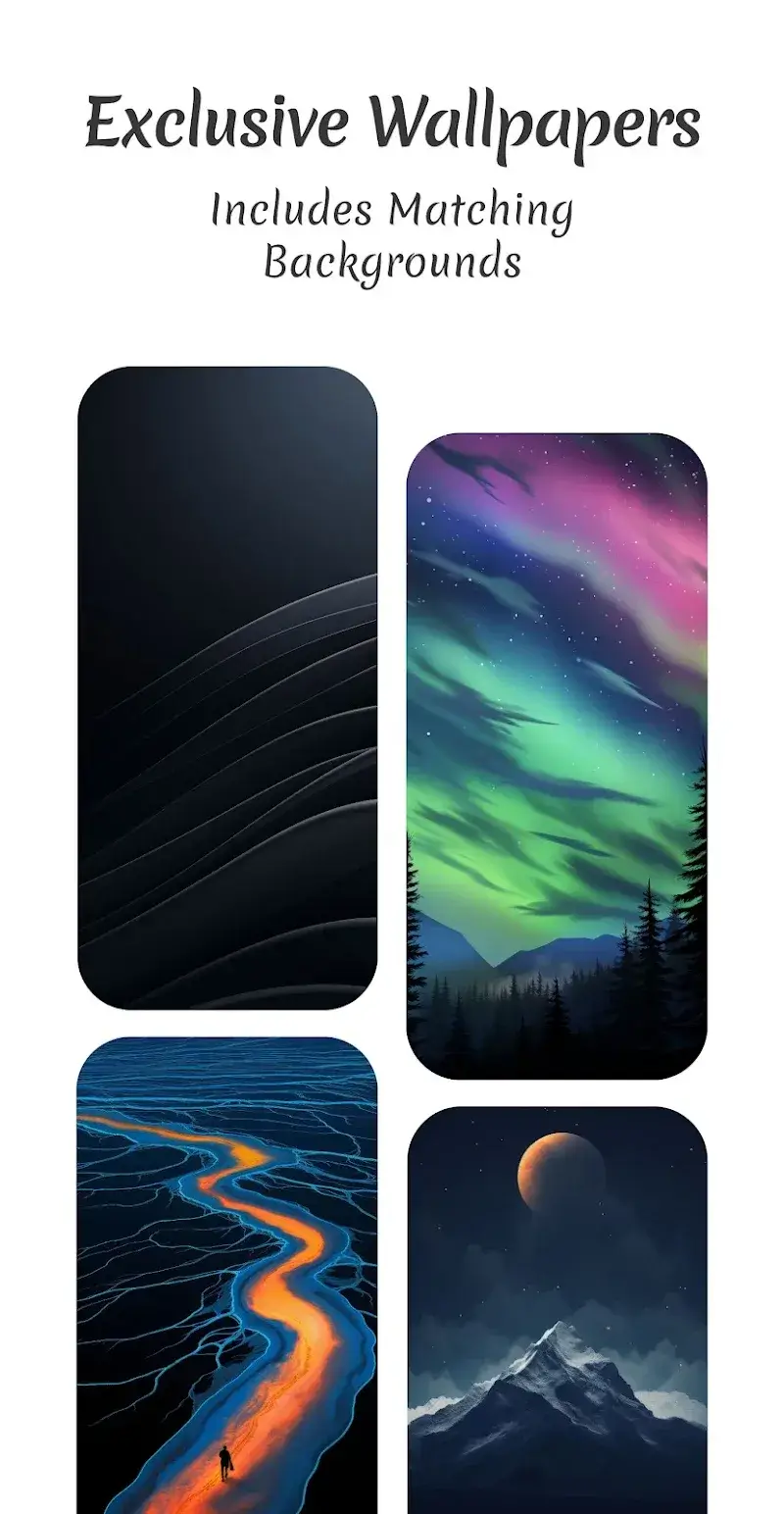 Midnight Dark Icon Pack önizleme 4