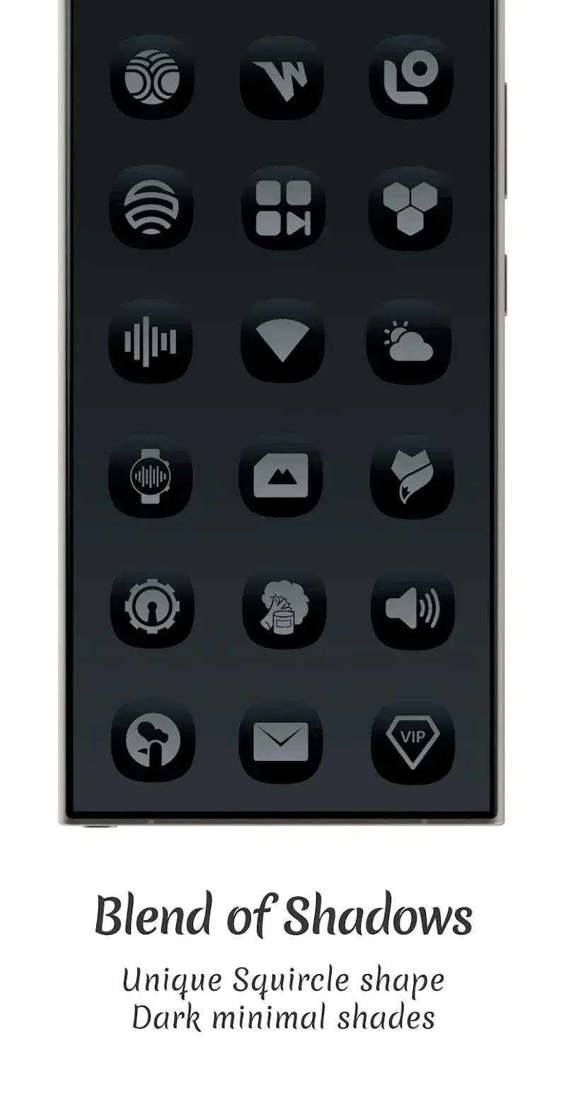 Midnight Dark Icon Pack önizleme 3