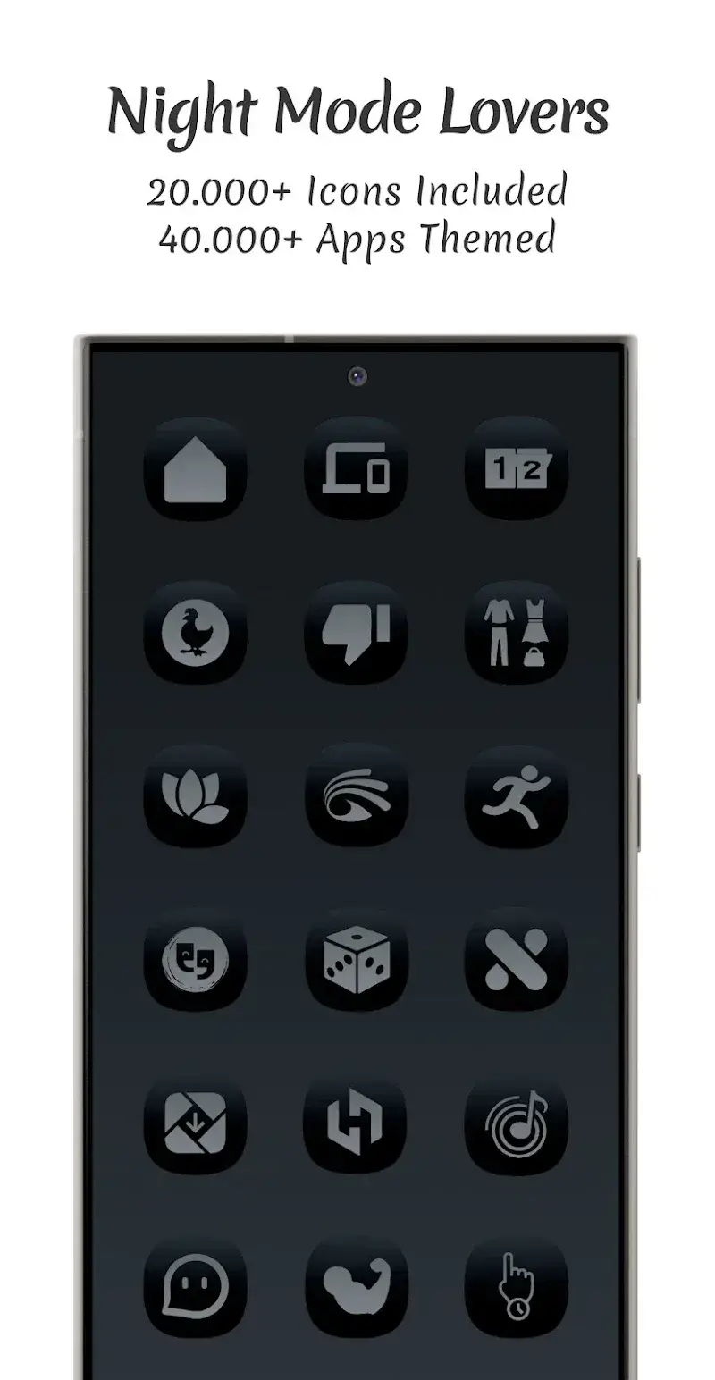 Midnight Dark Icon Pack önizleme 2