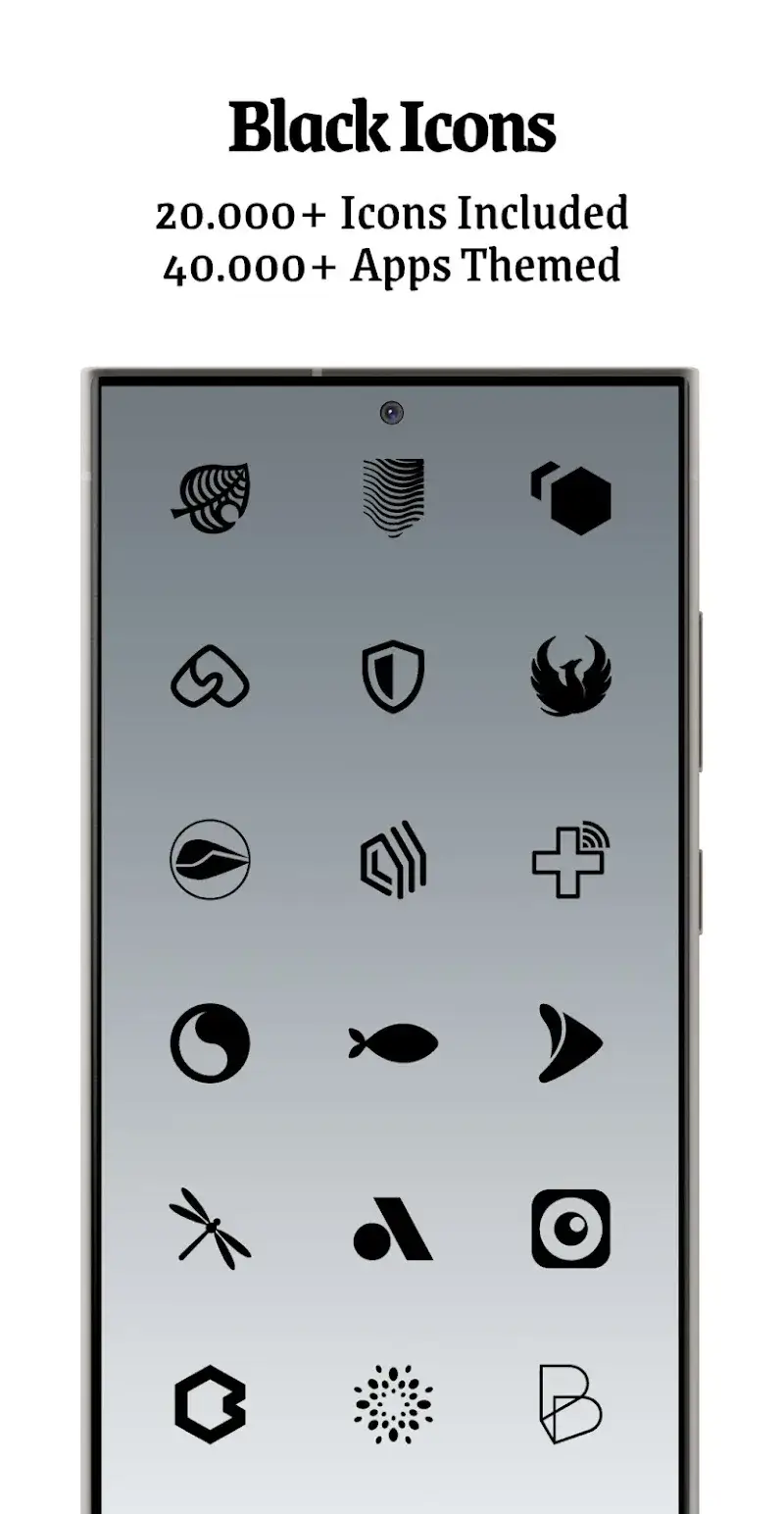 Dark Sided Black Icon Pack Screenshot 2