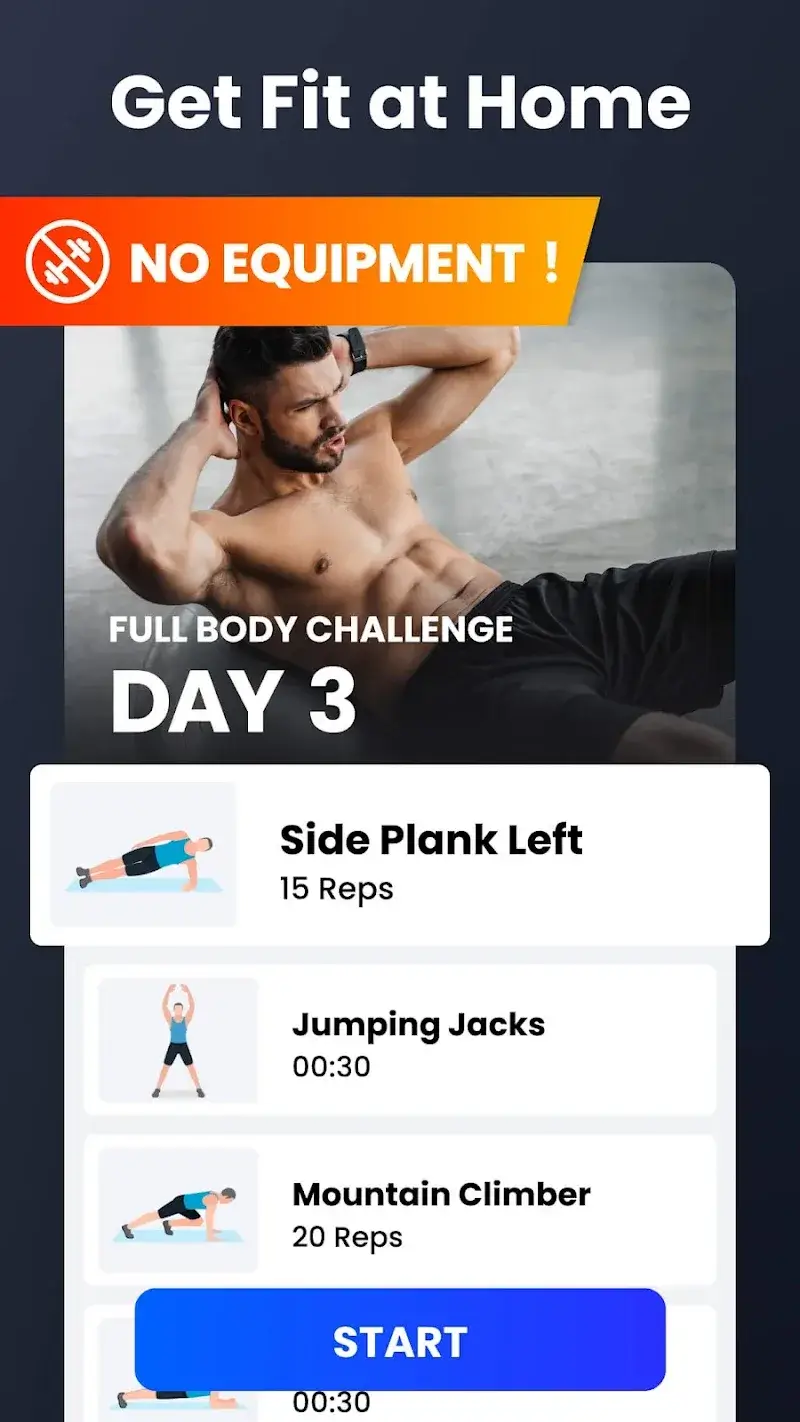 Home Workout - No Equipment Screenshot 5