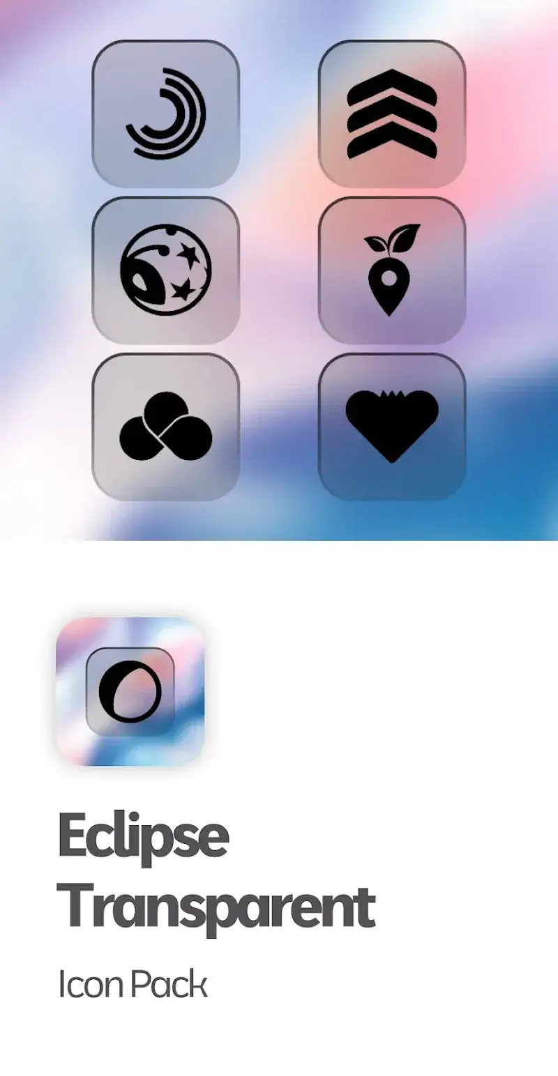 Eclipse Transparent Icon Pack スクリーンショット 5