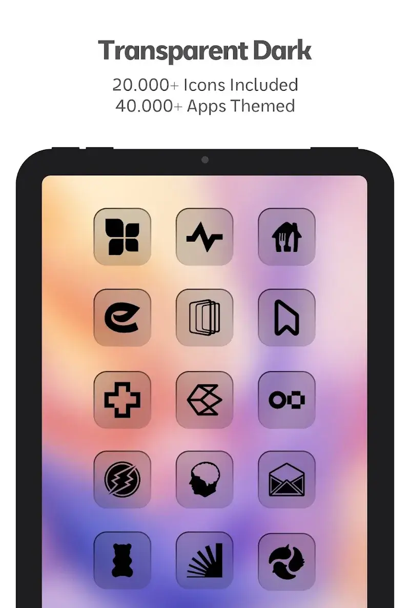 Eclipse Transparent Icon Pack スクリーンショット 6